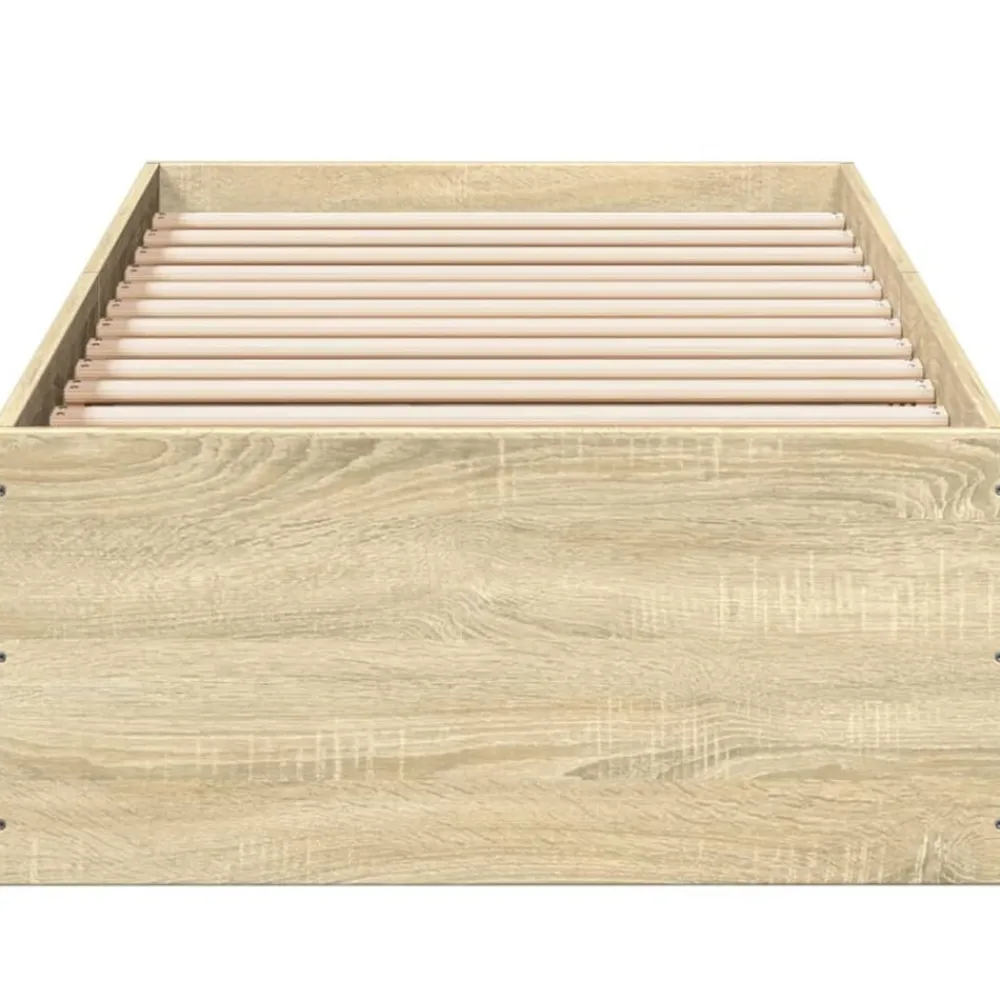 vidaXL Camas Y Accesorios-Estructura de cama sin colchón madera 75x190 cm