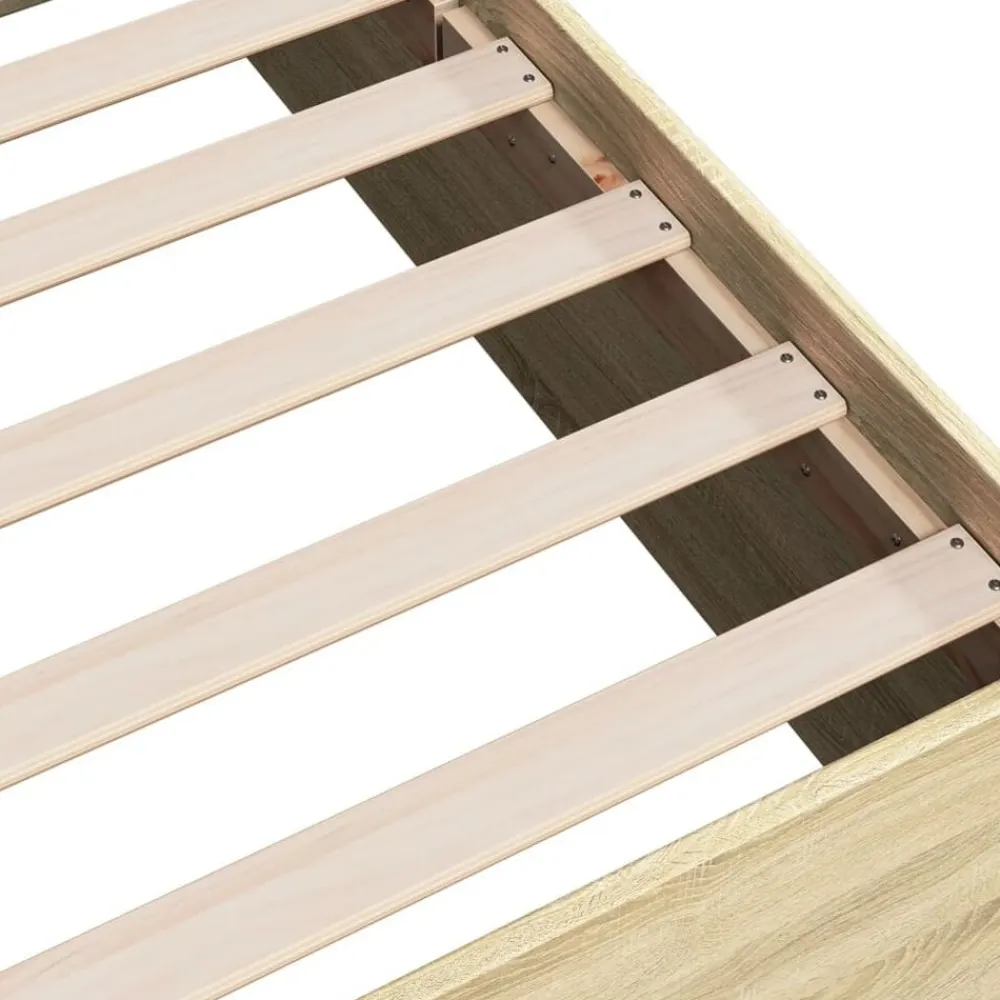 vidaXL Camas Y Accesorios-Estructura de cama sin colchón madera 75x190 cm