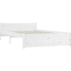 vidaXL Estructura de cama con cajones doble 135x190 cm Blanco Outlet