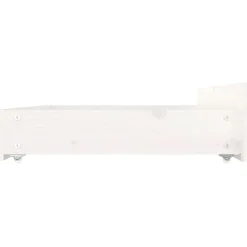 vidaXL Estructura de cama con cajones doble 135x190 cm Blanco Outlet