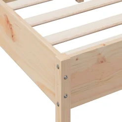 vidaXL Estructura de cama sin colchón madera maciza de pino 160x200 cm Natural Hot