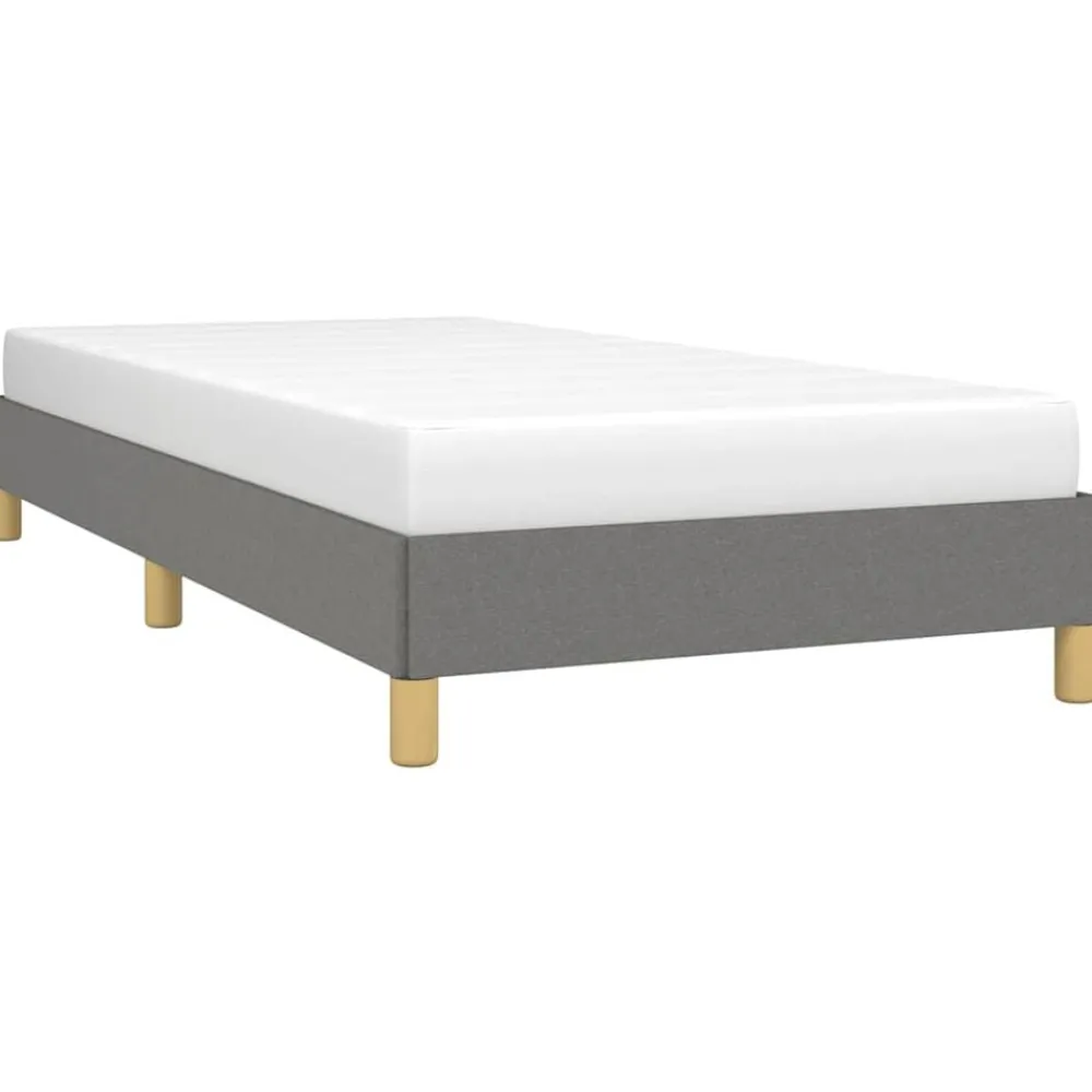 vidaXL Estructura de cama sin colchón tela 80x200 cm Gris oscuro