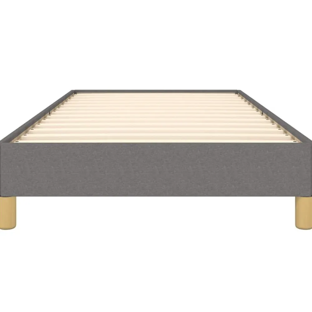 vidaXL Estructura de cama sin colchón tela 80x200 cm Gris oscuro