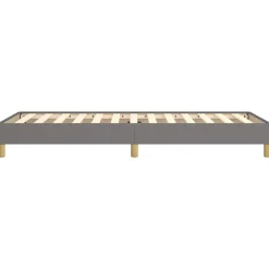 vidaXL Estructura de cama sin colchón tela 80x200 cm Gris oscuro