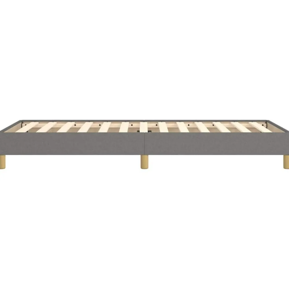 vidaXL Estructura de cama sin colchón tela 80x200 cm Gris oscuro