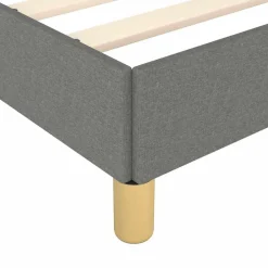 vidaXL Estructura de cama sin colchón tela 80x200 cm Gris oscuro