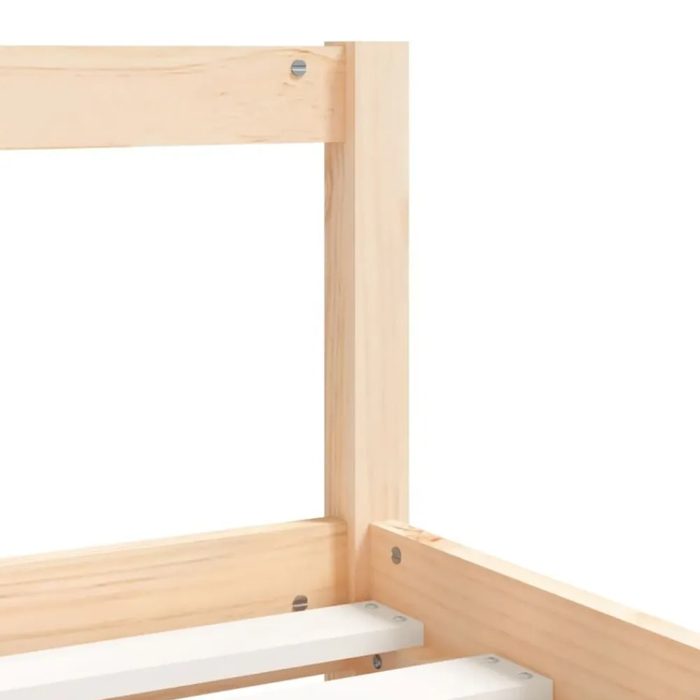 vidaXL Estructura de cama para niños madera maciza de pino 80x200 cm Natural Outlet