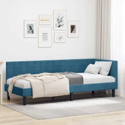 vidaXL Camas Y Accesorios-Estructura de cama en esquina 80 cm x 200 cm Terciopelo
