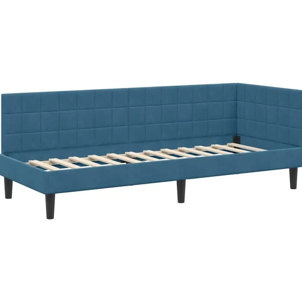 vidaXL Camas Y Accesorios-Estructura de cama en esquina 80 cm x 200 cm Terciopelo