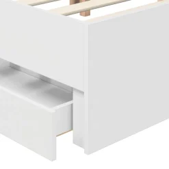 vidaXL Conjuntos De Muebles-Estructura de cama con cajón 200 x 200 cm Madera Ingenieril