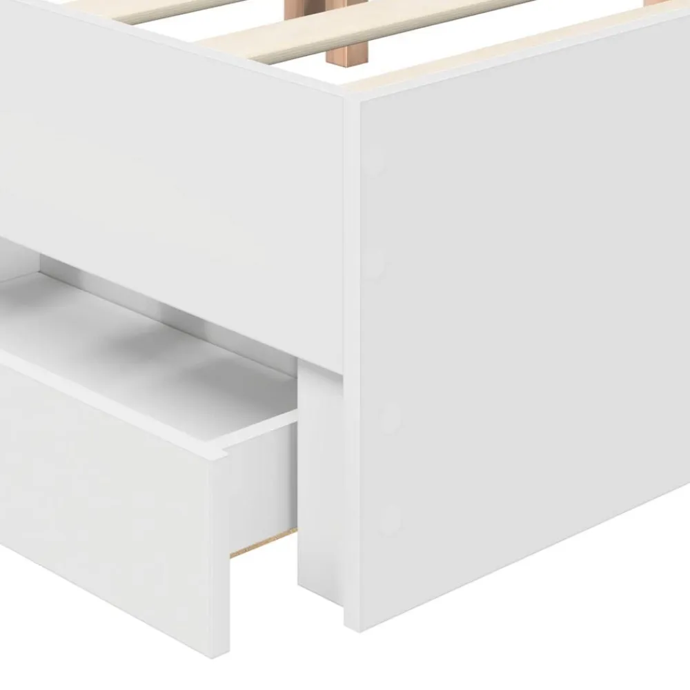 vidaXL Conjuntos De Muebles-Estructura de cama con cajón 200 x 200 cm Madera Ingenieril