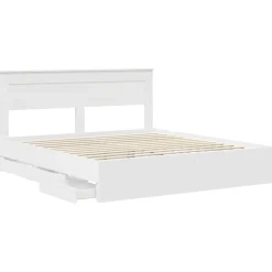 vidaXL Conjuntos De Muebles-Estructura de cama con cajón 200 x 200 cm Madera Ingenieril