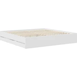 vidaXL Conjuntos De Muebles-Estructura de cama con cajón 200 x 200 cm Madera Ingenieril