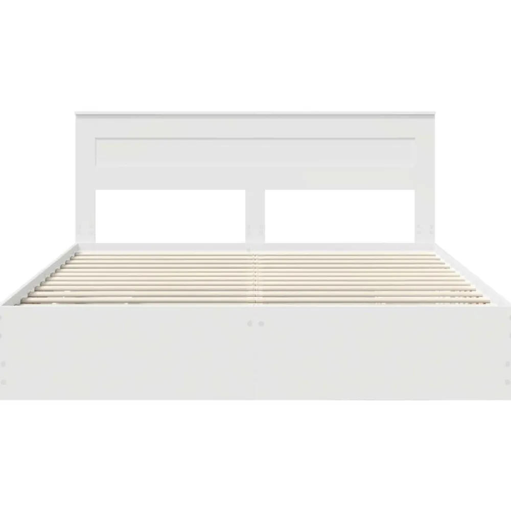 vidaXL Conjuntos De Muebles-Estructura de cama con cajón 200 x 200 cm Madera Ingenieril