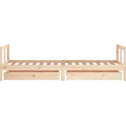vidaXL Estructura de cama para niños con cajones madera pino 80x200 cm Natural Online