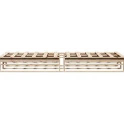 vidaXL Camas Y Accesorios-Estructura de cama sin colchón madera maciza de pino 90x200 cm