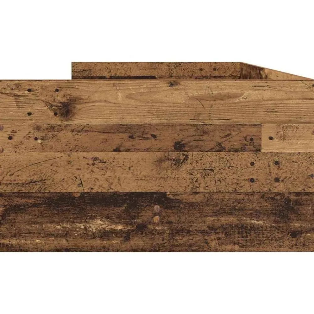 vidaXL Estructura de cama con cajón 100 x 200 cm Madera envejecida Hot