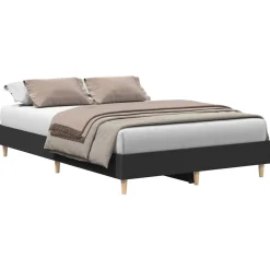 vidaXL Estructura de cama sin colchón negra 120x200 cm Negro Best