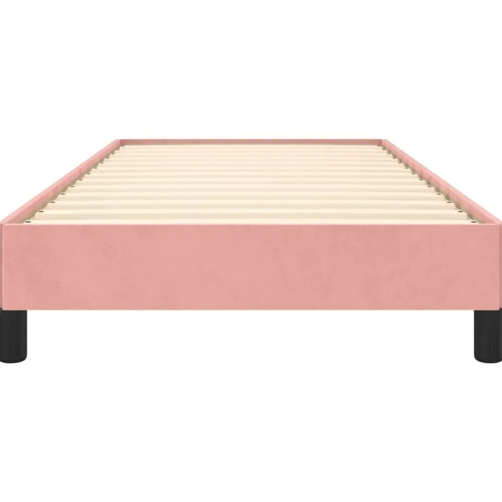 vidaXL Estructura de cama sin colchón terciopelo 80x200 cm Rosa New