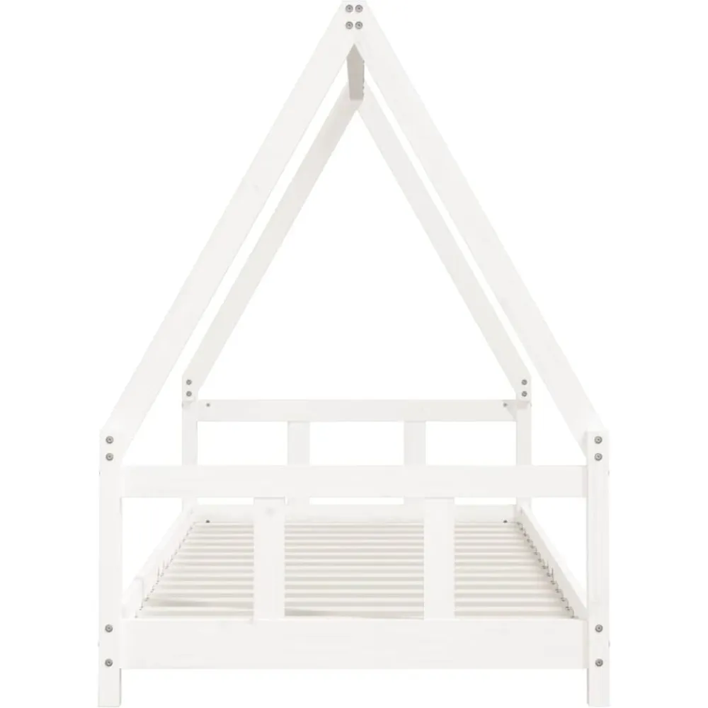 vidaXL Estructura de cama para niños madera de pino 90x200 cm Blanco Online