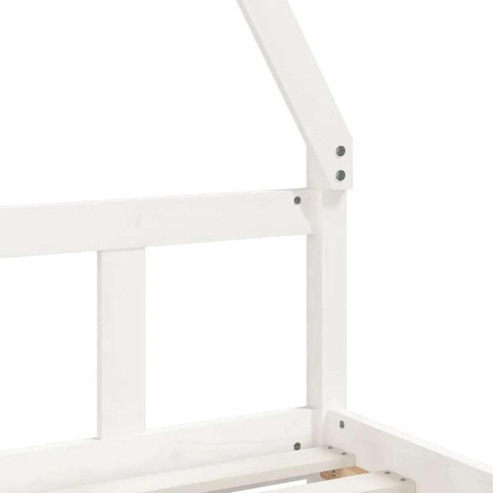 vidaXL Estructura de cama para niños madera de pino 90x200 cm Blanco Online