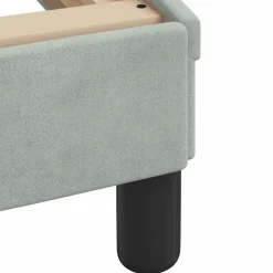 vidaXL Estructura de cama Dover terciopelo 80x200 cm Gris claro Best