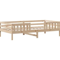 vidaXL Estructura de cama sin colchón madera maciza de pino 100x200 cm Natural Best