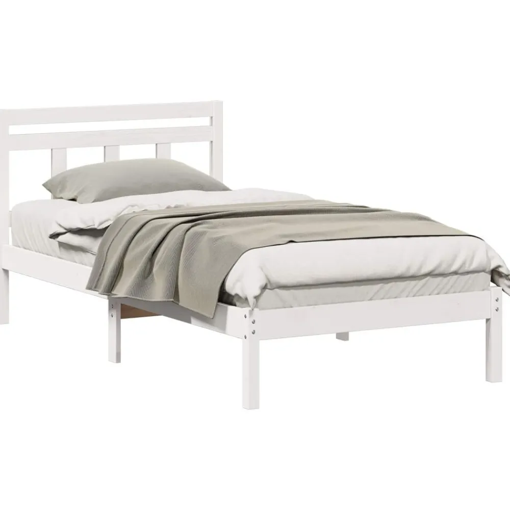 vidaXL Camas Y Accesorios-Estructura de cama 80 x 200 cm Madera de pino macizo