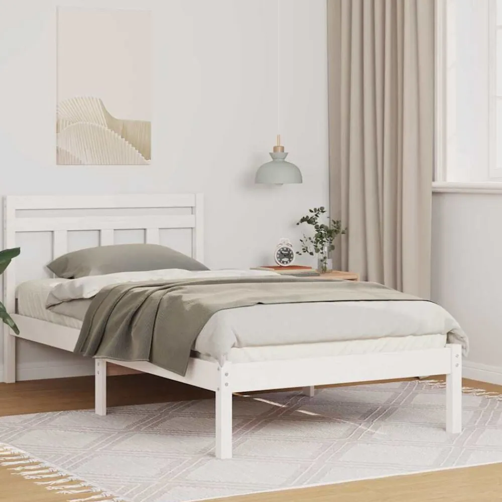 vidaXL Camas Y Accesorios-Estructura de cama 80 x 200 cm Madera de pino macizo