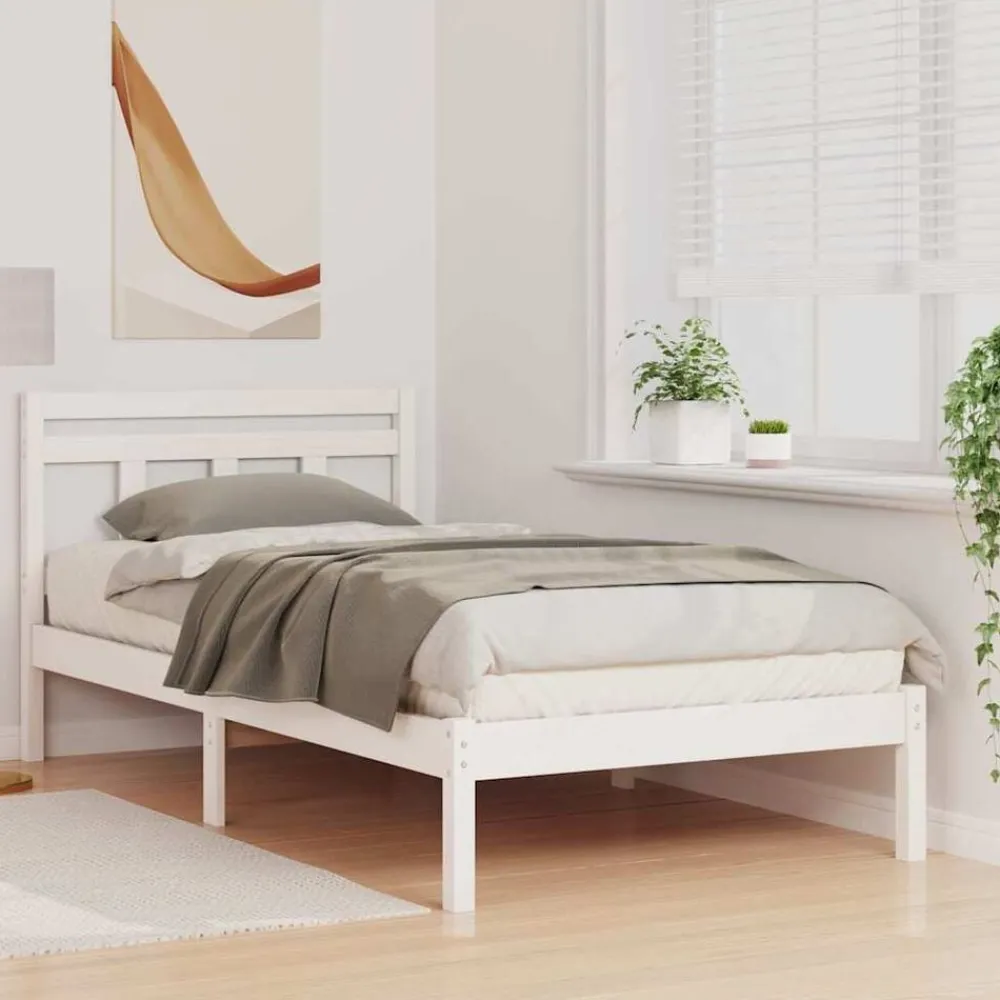 vidaXL Camas Y Accesorios-Estructura de cama 80 x 200 cm Madera de pino macizo