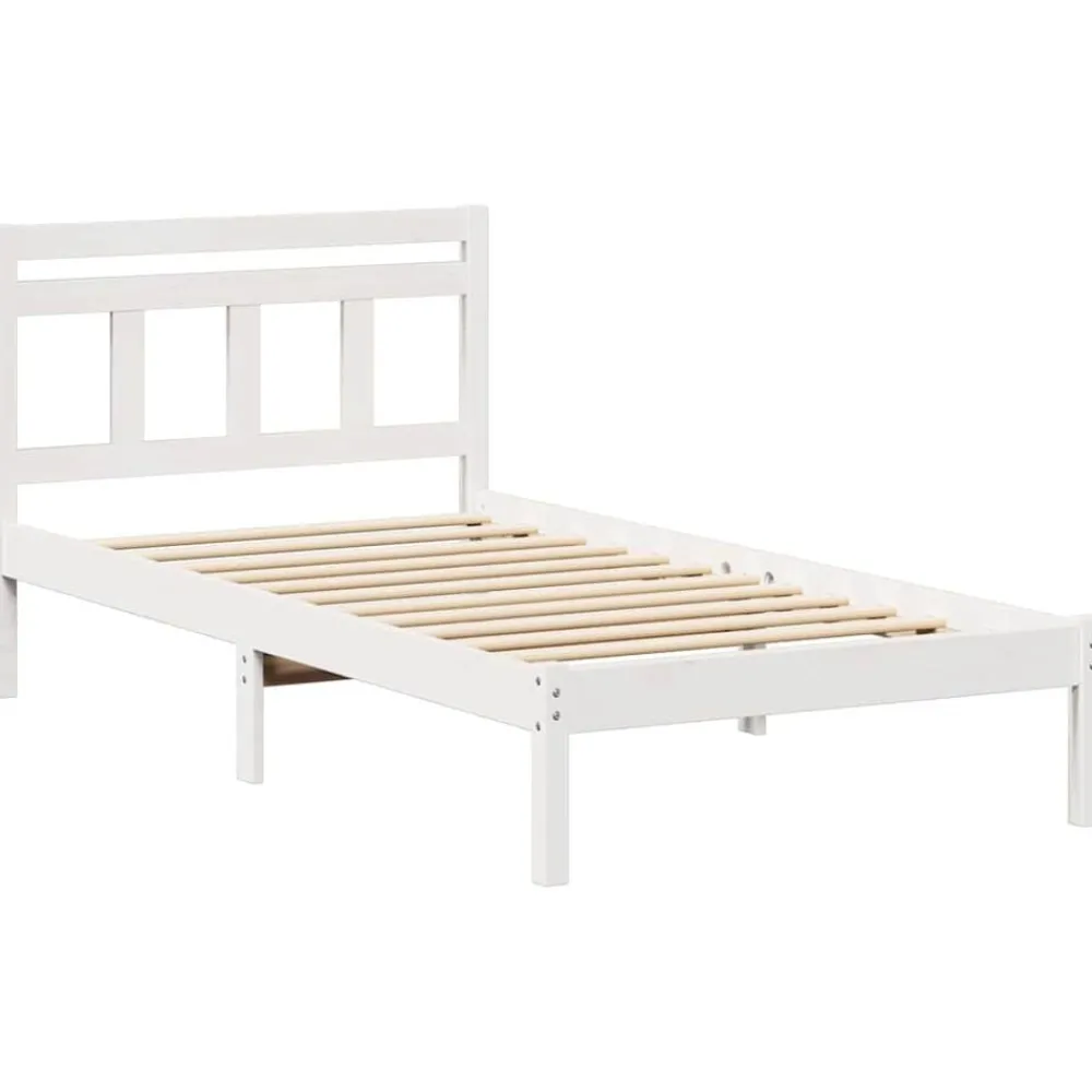 vidaXL Camas Y Accesorios-Estructura de cama 80 x 200 cm Madera de pino macizo