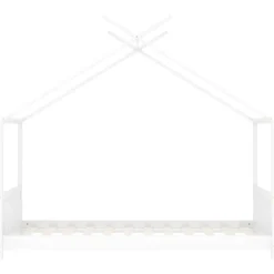 vidaXL Estructura de cama infantil madera maciza pino 70x140 cm Blanco