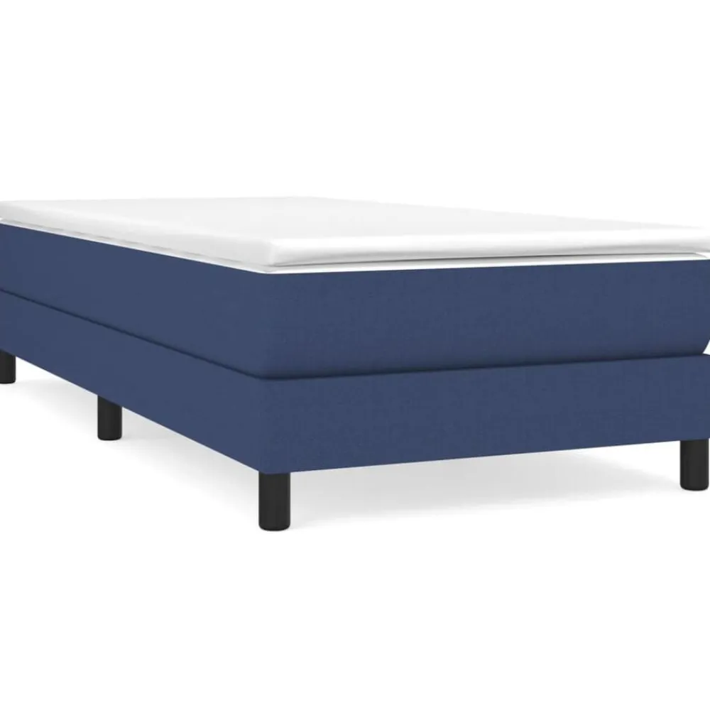 vidaXL Estructura de cama con somier tela 80x200 cm Azul New