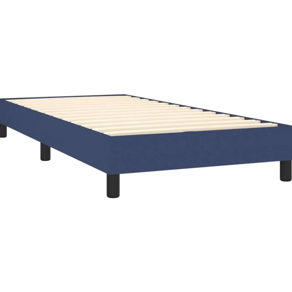 vidaXL Estructura de cama con somier tela 80x200 cm Azul New
