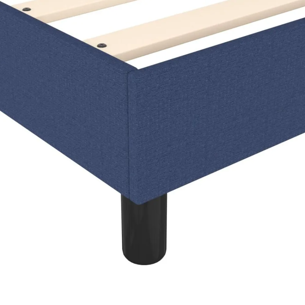 vidaXL Estructura de cama con somier tela 80x200 cm Azul New