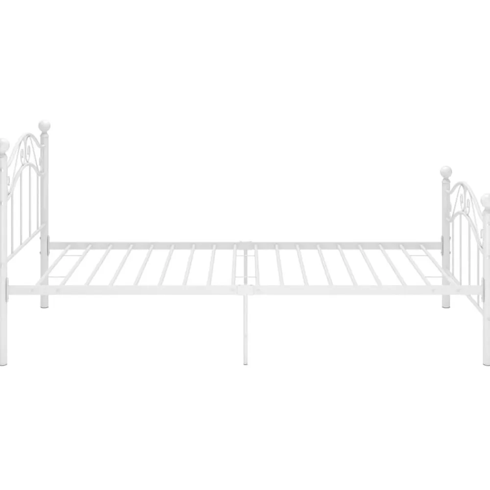 vidaXL Camas Y Accesorios-Estructura de cama sin colchón metal 90x200 cm