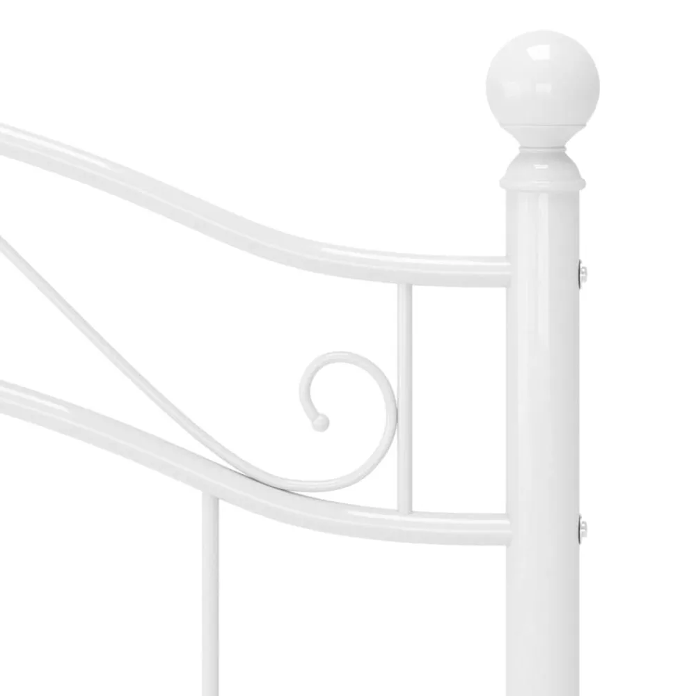 vidaXL Camas Y Accesorios-Estructura de cama sin colchón metal 90x200 cm