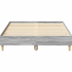 vidaXL Estructura de cama sin colchón 120x200 cm Gris sonoma Discount