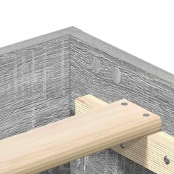vidaXL Estructura de cama sin colchón 120x200 cm Gris sonoma Discount