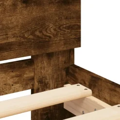 vidaXL Camas Y Accesorios-Estructura de cama cabecero luces LED 90x200 cm