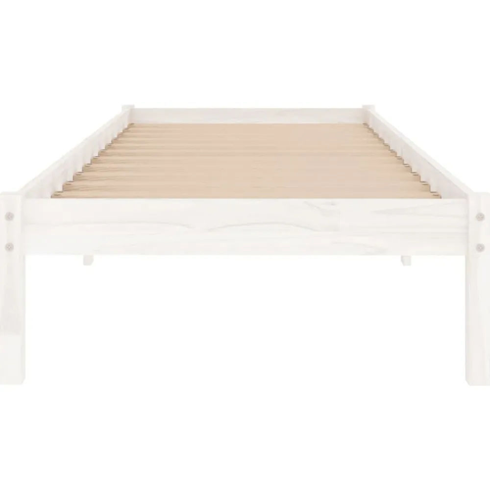 vidaXL Camas Y Accesorios-Estructura de cama individual pequeña sin colchón madera