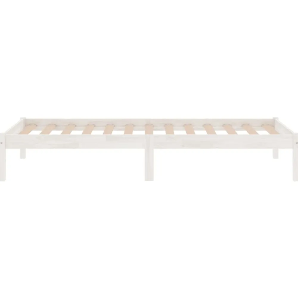 vidaXL Camas Y Accesorios-Estructura de cama individual pequeña sin colchón madera