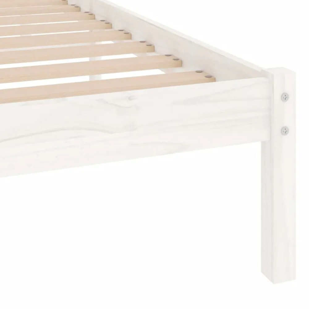vidaXL Camas Y Accesorios-Estructura de cama individual pequeña sin colchón madera