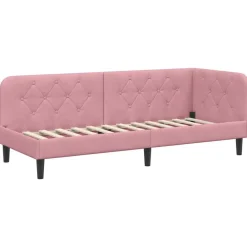 vidaXL Camas Y Accesorios-Estructura de cama en esquina 80 x 200 cm Terciopelo