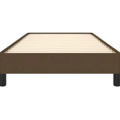 vidaXL Estructura de cama sin colchón tela marrón oscuro 80x200 cm Marrón oscuro Outlet