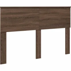 vidaXL Estructura de cama con cabecera Roble Marrón 140 x 200 cm Marrón roble New