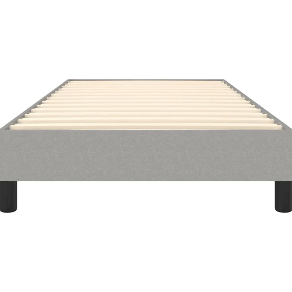 vidaXL Estructura de cama con somier tela 80x200 cm Gris claro