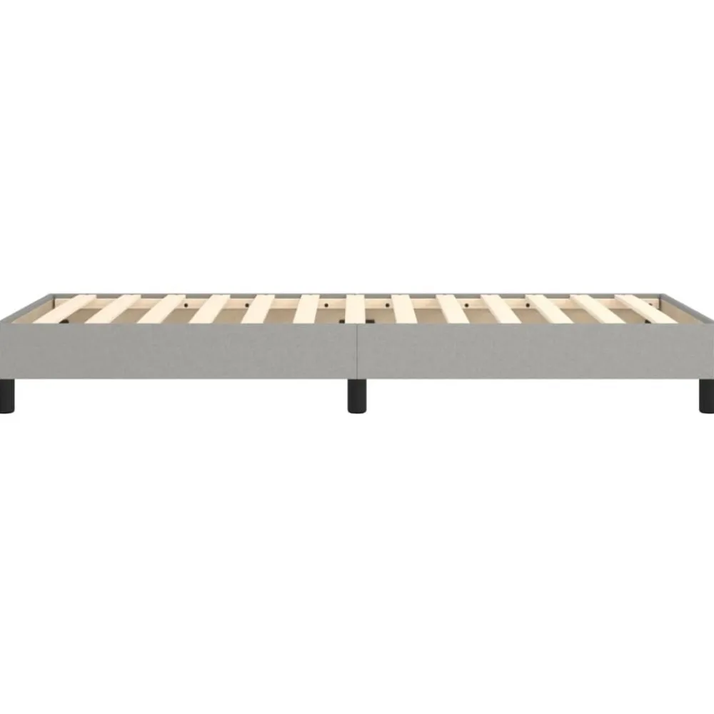 vidaXL Estructura de cama con somier tela 80x200 cm Gris claro