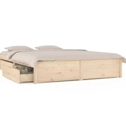 vidaXL Camas Y Accesorios-Estructura de cama con cajones 140x190 cm