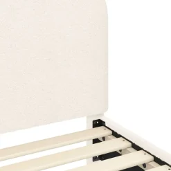 vidaXL Camas Y Accesorios-Estructura de cama para niños pequeños con cabecera Crema
